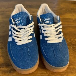 Blue Adidas Gazelle Sneakers
